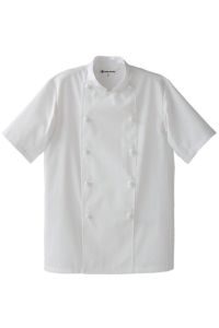 コックコート半袖　正面