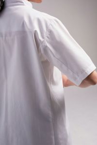 コックコート　半袖　背面