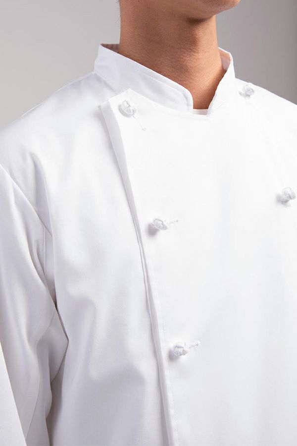コックコート　七分袖　前面UP