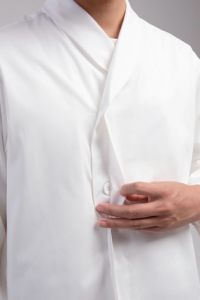 コート　比翼ボタン