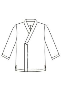 調理衣　線画