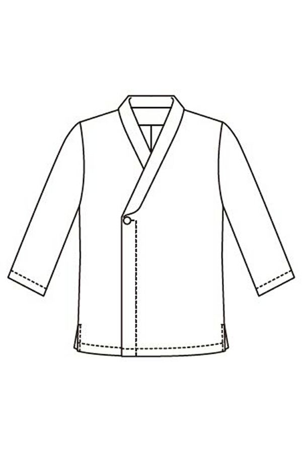 調理衣　線画