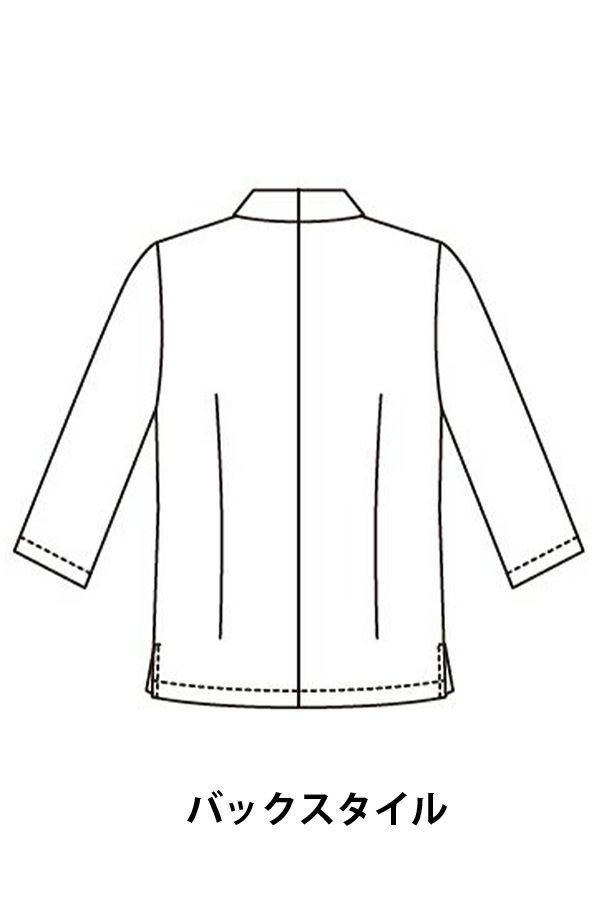 調理衣　バックスタイル